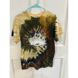 Wander More Save Lands Tye Dye Tshirt Color tone Medium